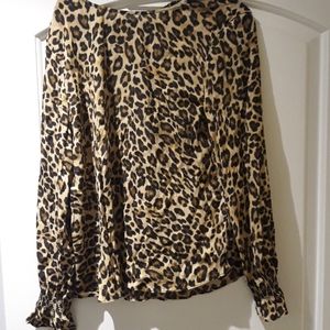 Cheetah Print Long Sleeve Shirt